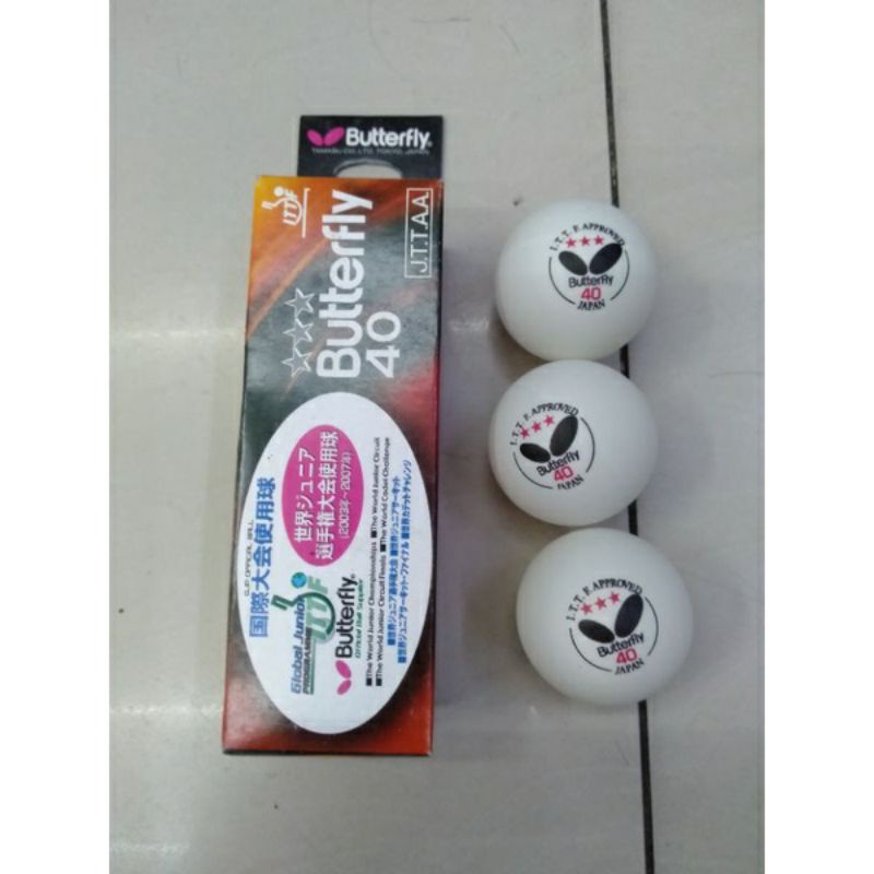 Banh bóng bàn butterfly 40- 1 hộp 3 quả