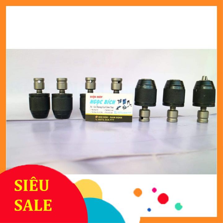Đầu Kẹp Mang Ranh Mũi Khoan Auto Lock 13mm bằng kim loại kèm đầu chuyển máy siết bulong