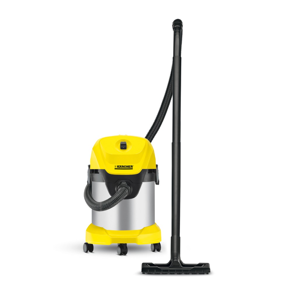 (Sản xuất Romania) Máy hút bụi khô và ướt Karcher WD 3 Premium công suất 1000w - thùng thép chống gỉ