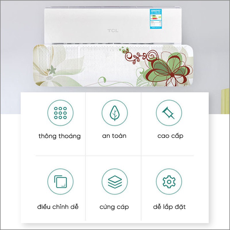 Tấm chắn gió điều hoà, tấm chuyển đổi hướng gió điều hoà, máy lạnh bảo vệ sức khoẻ gia đình