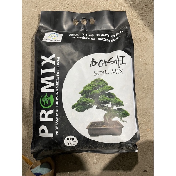 1kg Đất trồng bonsai trộn sẵn cho bonsai chậu, giữ ẩm, thoát nước kích thích rể phát triển túi 1kg