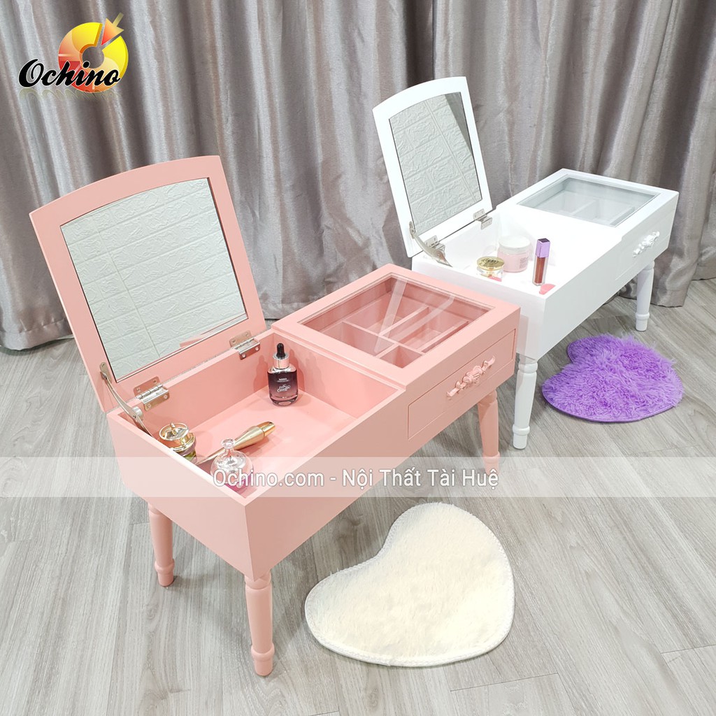 Bàn trang điểm mini, Bàn Trang Điểm Ngồi bệt Phong Cách Hiện Đại (Có Sẵn)