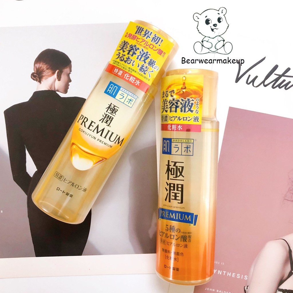 Nước Hoa Hồng Dưỡng Ẩm Tối Ưu Hada Labo Premium Gokujyun Lotion 170ml