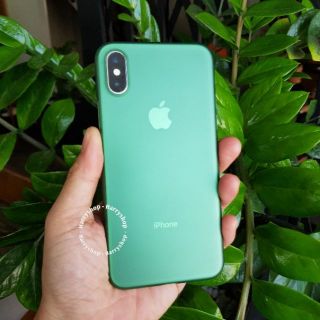 Ốp lưng Iphone X và Xs Max siêu mỏng 0.3 mm màu Xanh hiệu Likgus