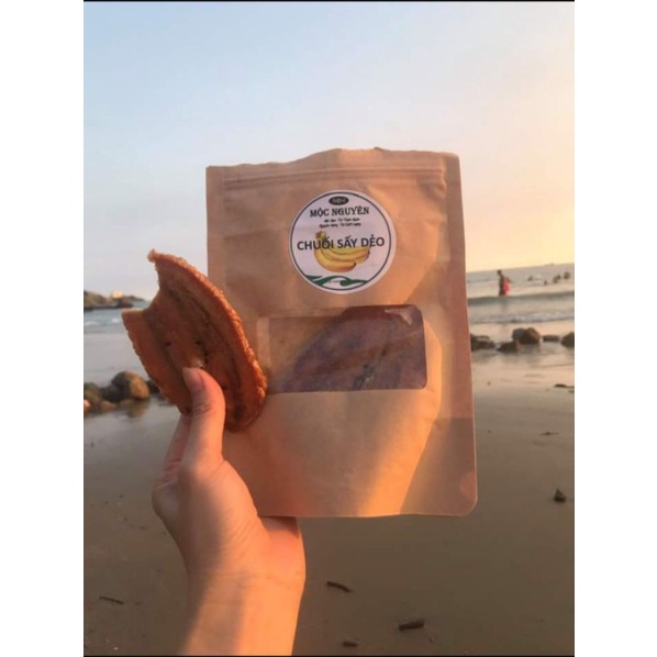 Chuối Sấy Dẻo Nhà Làm Mộc Nguyên Gói 500g