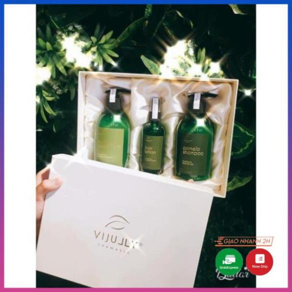 COMBO DẦU GỘI- DẦU XẢ- XỊT BƯỞI VIJULY | BigBuy360 - bigbuy360.vn