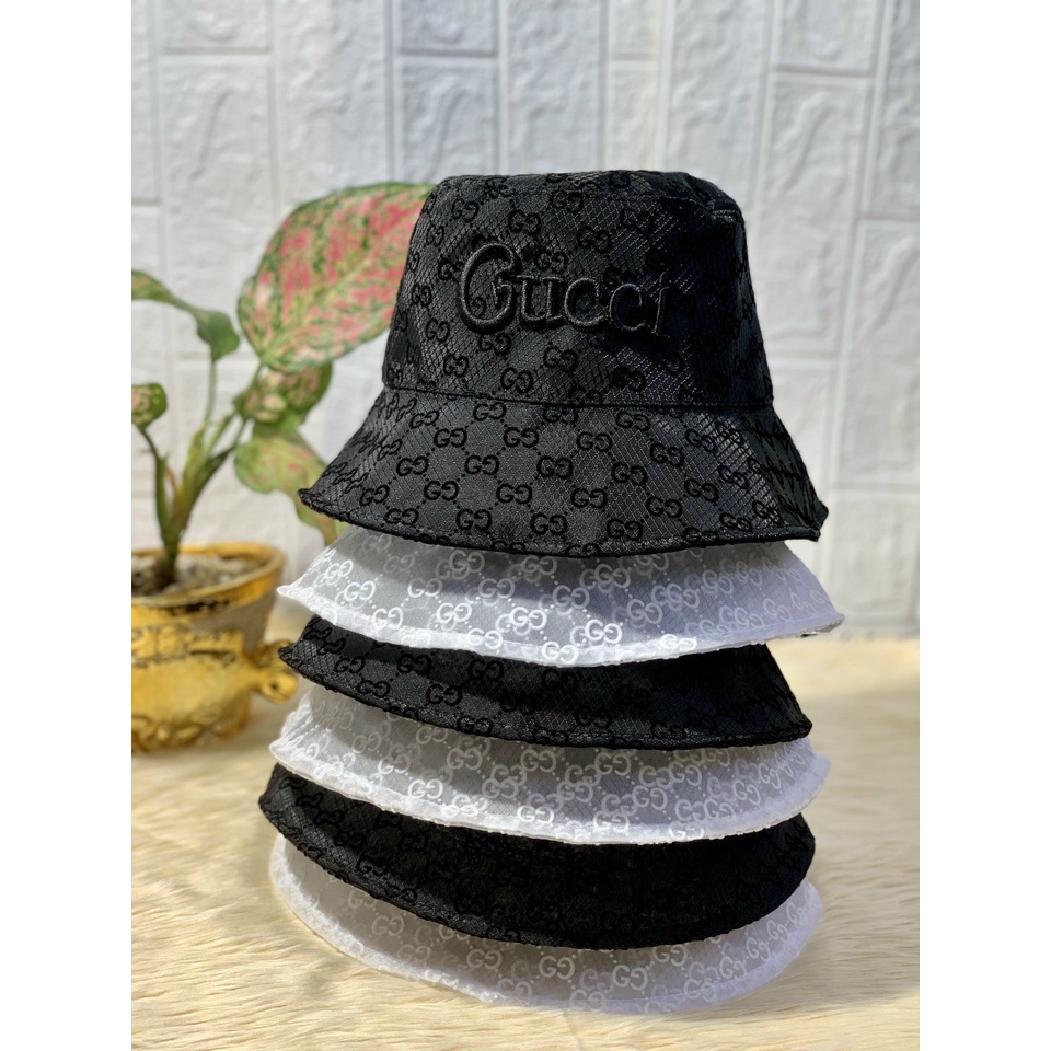 Nón Bucket 2 Lớp Chất Lưới Von Cao Cấp Thêu Chữ
