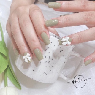 Mẫu nailbox móng up xanh bơ đính nơ . nailbox giá rẻ . nailbox thiết kế