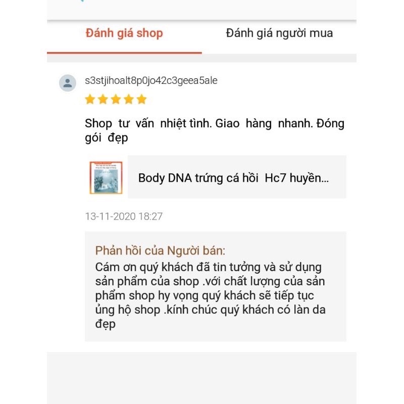 KEM BODY TRỨNG CÁ HỒI HC7 HUYỀN CÒ 250gr