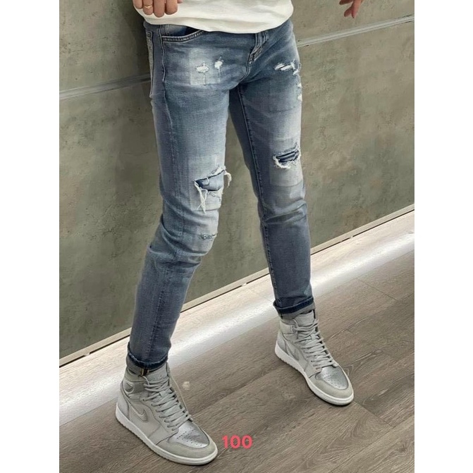 Quần jean nam rách cao cấp mẫu mới nhất hiện nay hàng chuẩn shop NH8888 kvh001 | BigBuy360 - bigbuy360.vn