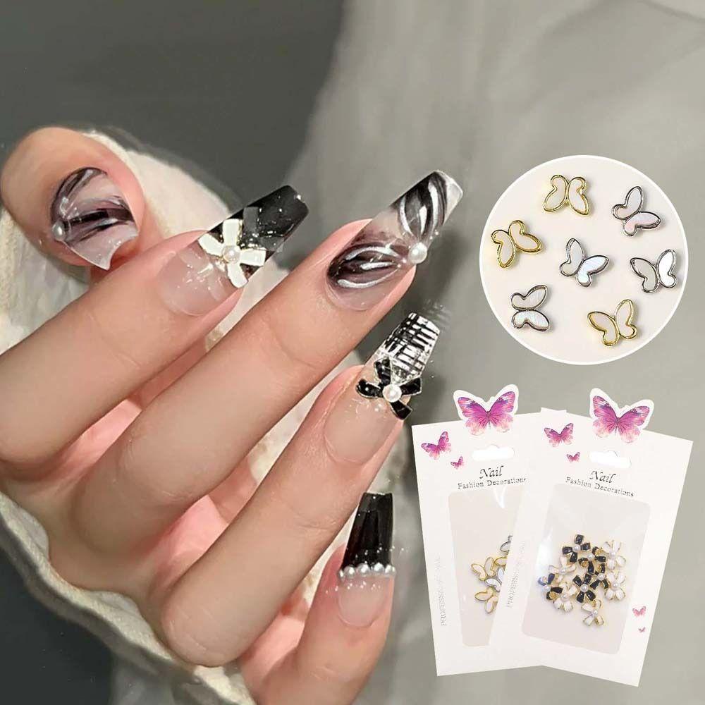 Phụ Kiện Trang Trí Móng Tay Hình Nơ 3D Thời Trang