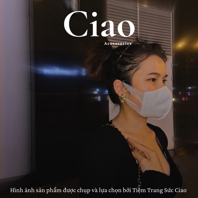 [HOẢ TỐC 1H] Khuyên tai/ Bông tai mạ bạc S925 thiết kế xoắn hiện đại phong cách trendy Marie Ciao