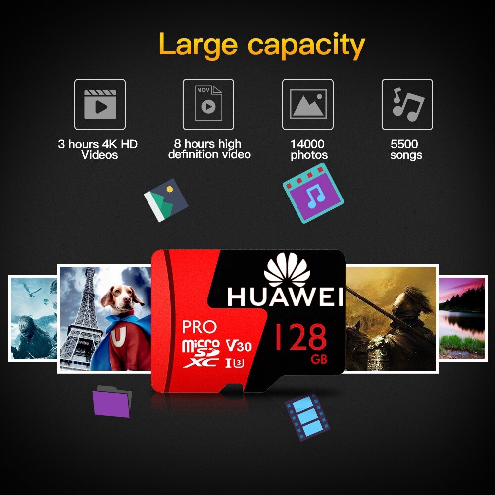 Thẻ Nhớ Tốc Độ Cao Cho Huawei Pro V30 Sdxc / Uhs-I U3 Class 10 1024gb 512gb 256gb | BigBuy360 - bigbuy360.vn