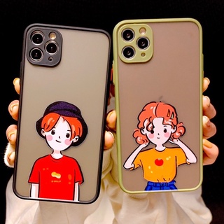 Ốp lưng nhám chống sock, va đập bảo vệ camera couple cặp đôi