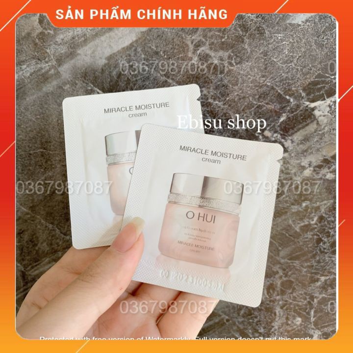 combo 10 gói kem dưỡng ẩm ohui miracle dành cho da khô