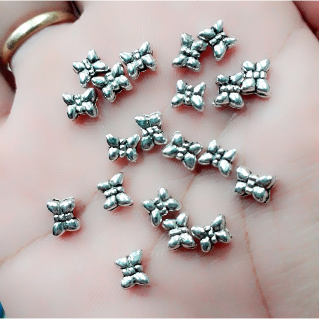 charm bướm xỏ Phụ kiện 25k = 50 gram [ phụ liệu handmade giá sỉ ]