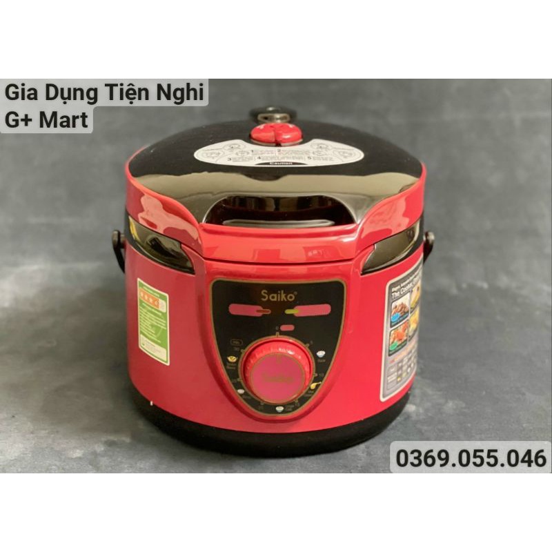Nồi Áp Suất Điện/ Nồi Hầm Điện Đa Năng SAIKO EPC418 5,0L 900W Bảo hành 18 tháng - Giadungtiennghigmart