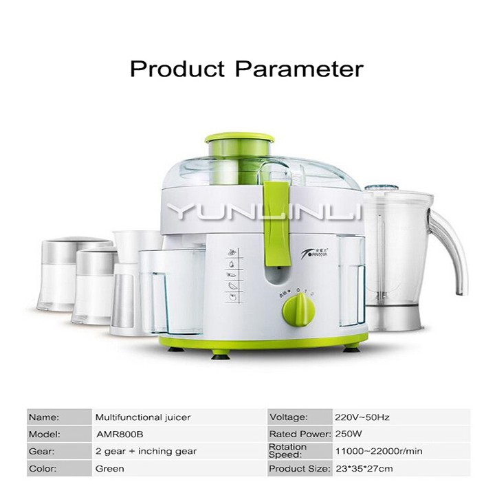 [Mã ELHA22 giảm 5% đơn 300K] Máy ép chậm JUICER 2 chế độ xay, 1 chế độ ép vượt trội