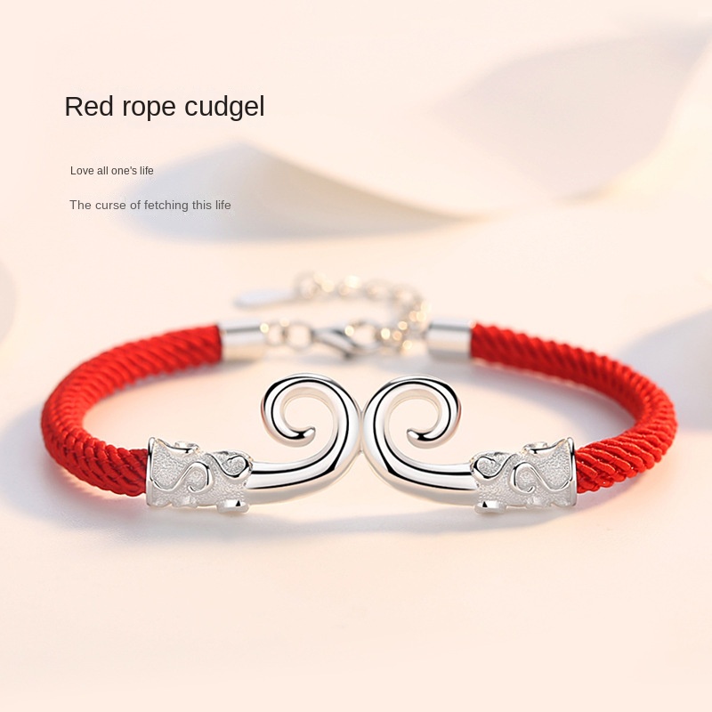 Vòng Đeo Tay Cặp Đôi Màu Đen / Đỏ Dành Cho Học Sinh