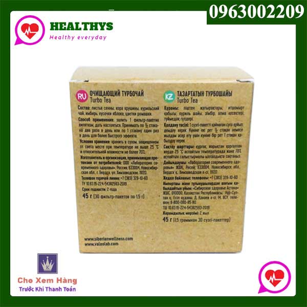 Trà Yoo Go Turbo Tea Siberian Của Nga - Hỗ Trợ Giảm Cân, Giảm Mỡ Bụng