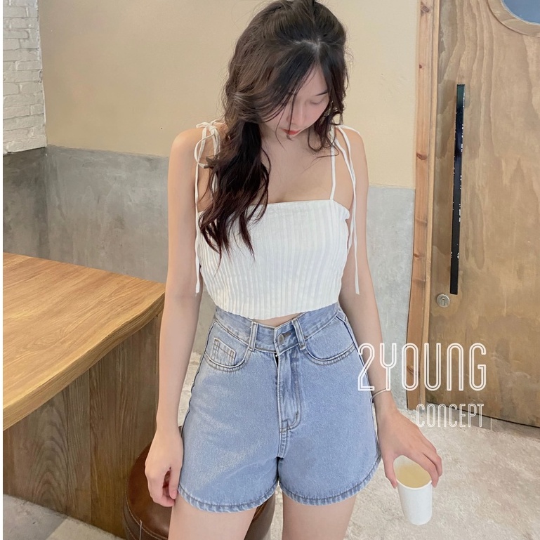Quần short jeans ngố [2YOUNG] Q680 (ảnh thật)