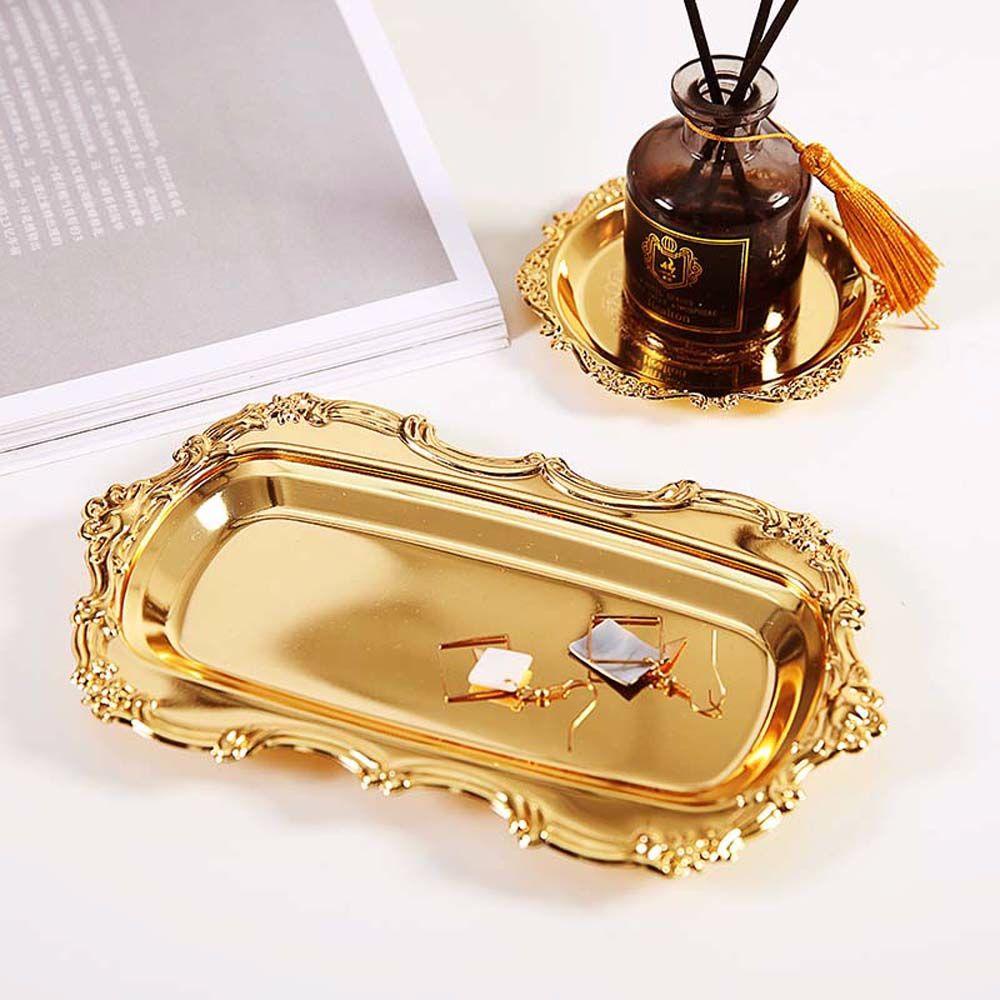 Khay Kim Loại Trưng Bày Trang Sức / Bánh Kẹo / Tráng Miệng Thiết Kế Sáng Tạo