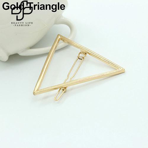 Cài tóc kim loại hình học