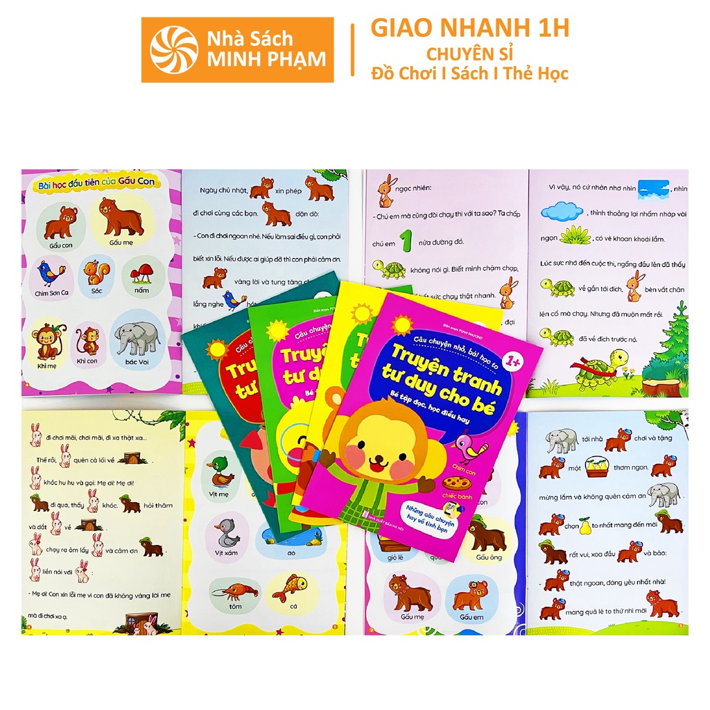 Sách - Combo Truyện Tranh Tư Duy Cho Bé - Bé Tập Đọc, Học Điều Hay (8 Cuốn)