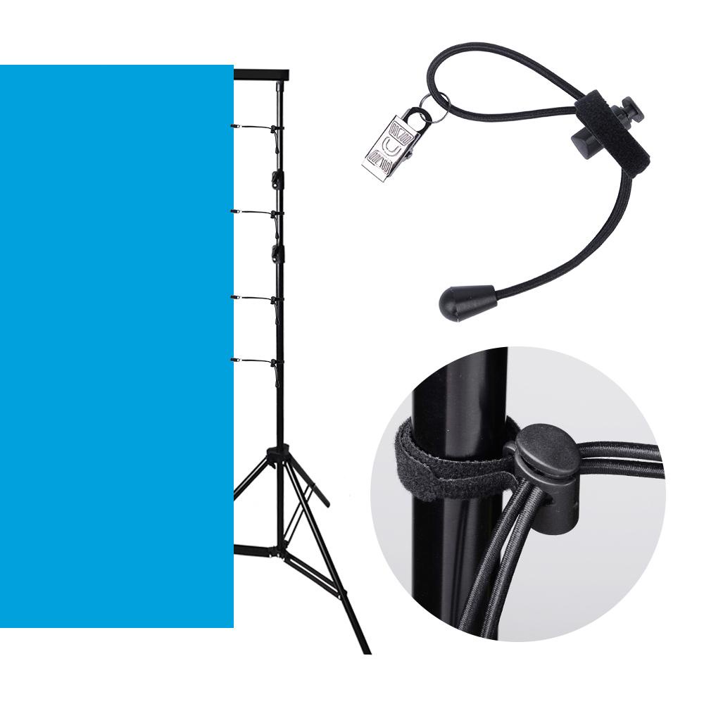 Set 12 Kẹp Nền Chụp Ảnh AUGUSTINA Bằng Dây Thun Co Giãn Chất Lượng Cao