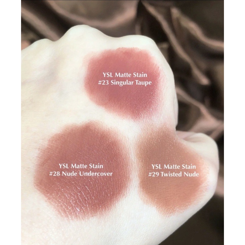 Son kem YSL Tatouage Couture Mate Stain 23 Singular Taupe