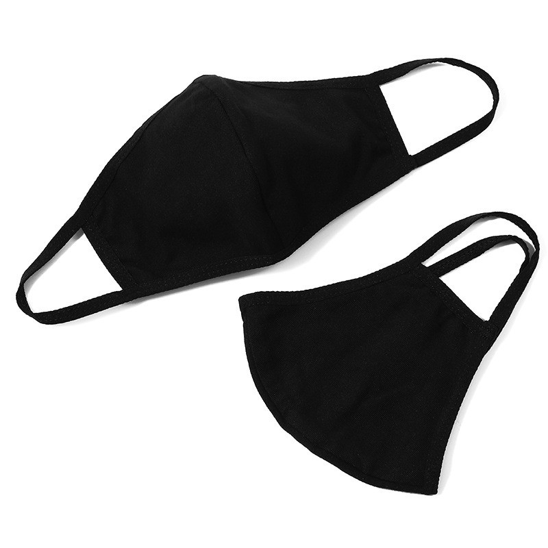 Khẩu Trang VẢI ĐEN TRƠN Hàn Quốc | Khẩu Trang Đen Chống Bụi mặt nạ khăn đa năng đen trơn | BigBuy360 - bigbuy360.vn