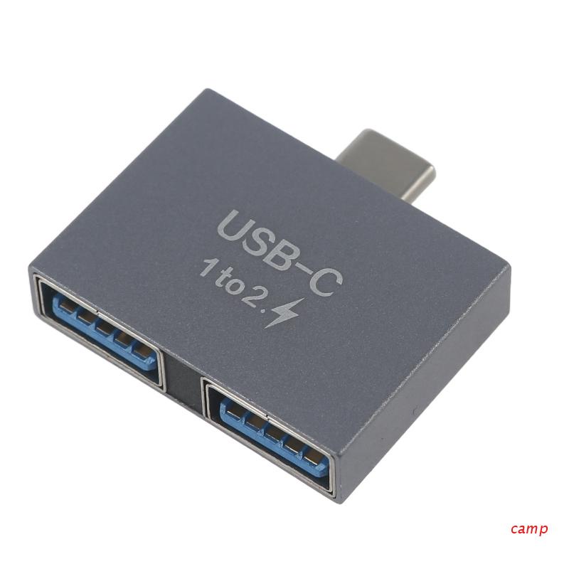 Đầu Chuyển Đổi Cổng Type C Sang 2 Cổng USB 3.0 10Gbps Chuyên Dụng