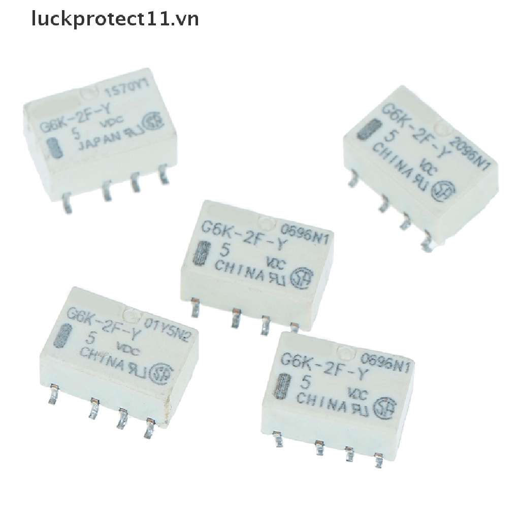 OMRON Set 5 Rơ Le Tín Hiệu 8pin dc 5v smd g6k-2f-y