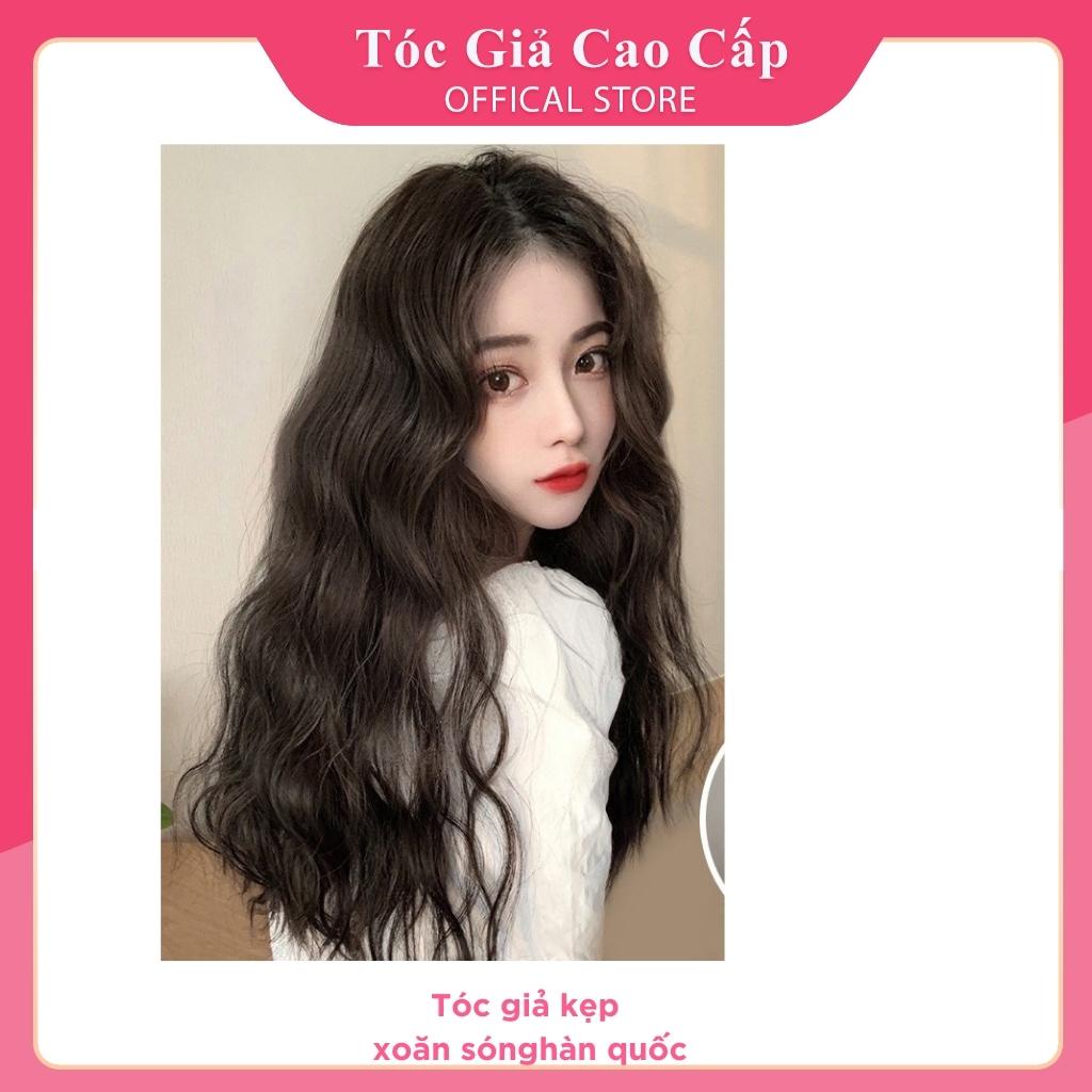 Tóc giả kẹp xoăn 3 trục- loại kẹp ngang 6 phím, A13