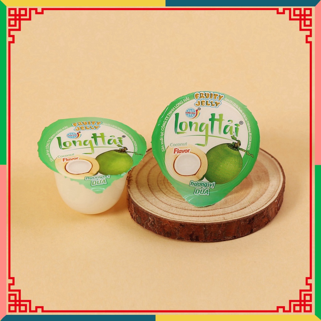 Thạch rau câu Long Hải mùi vị dừa tải trọng túi 416 g