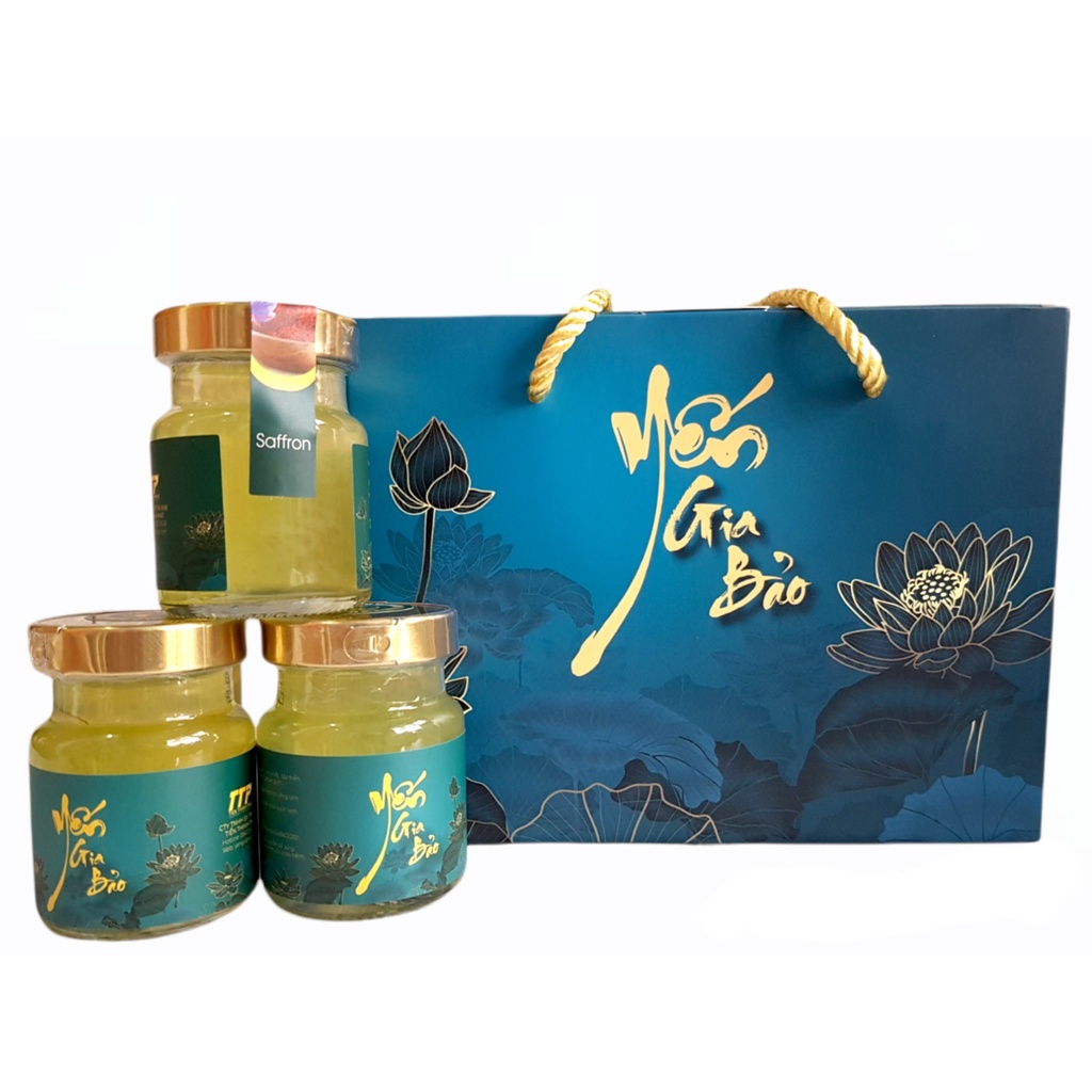 Yến Gia Bảo - Nước yến sào chưng 5% Saffron và 30% yến tươi cao cấp