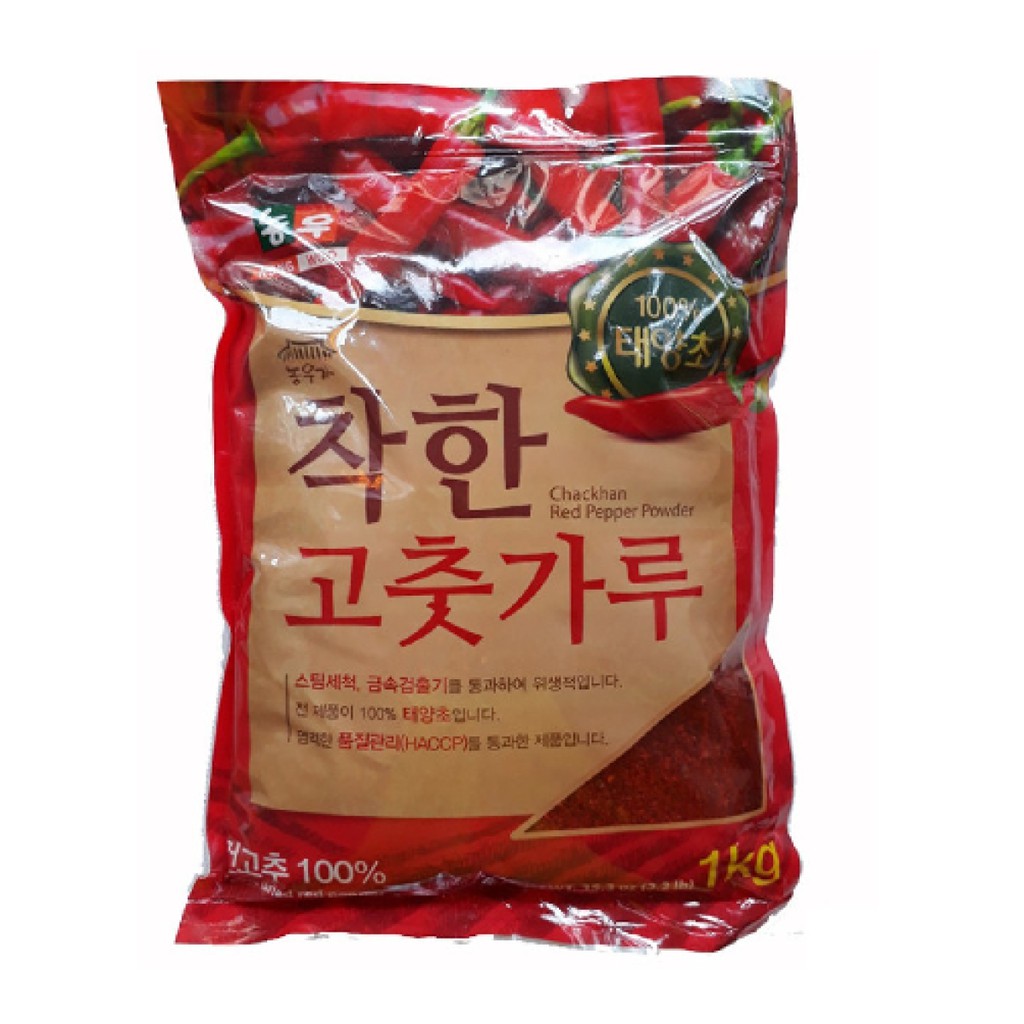 1 Thùng Bột ớt Nong Woo loại cánh to loại vẩy (1kg)