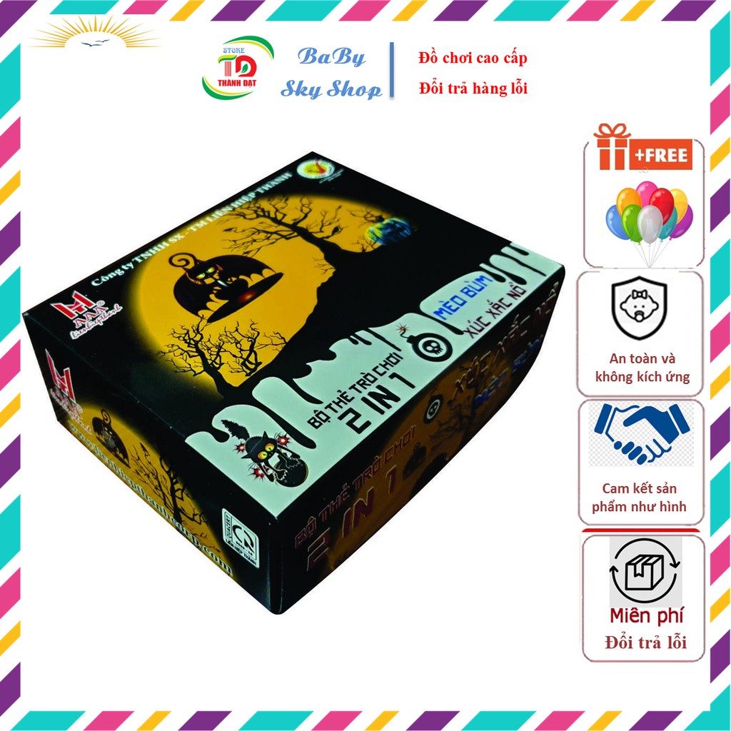 Mèo Bùm, Xúc Xắc Nổ 2 trong 1 Boardgame - Chính hãng Liên Hiệp Thành Cao Cấp