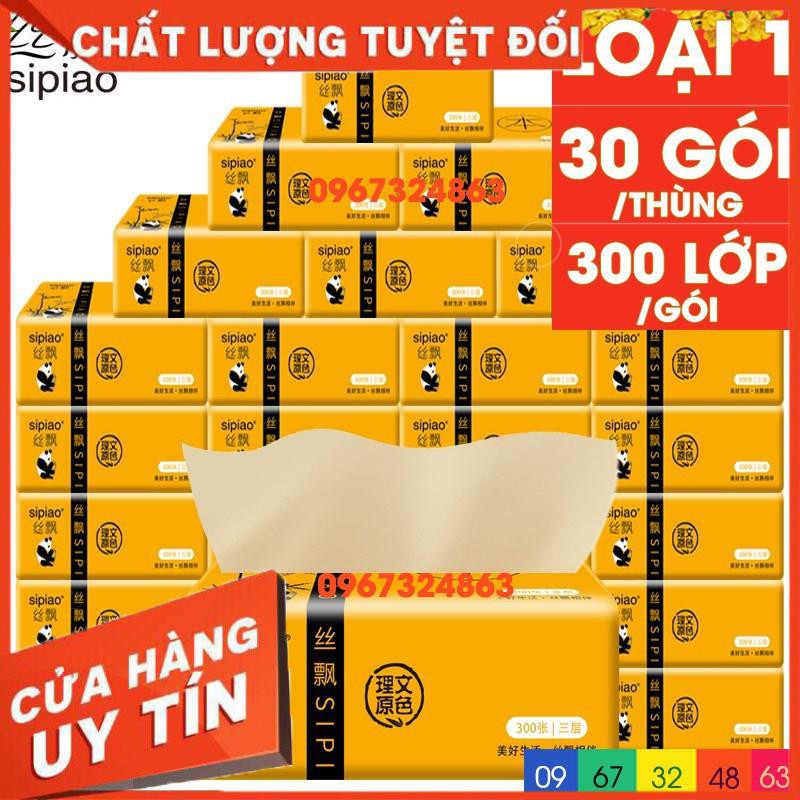 [XẢ KHO+FREE SHIP]  ⚡️Sẵn hàng/Loại 1⚡️30 gói giấy ăn gấu trúc SIPIAO siêu mềm mại siêu dai