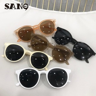 kính gọng tròn mắt mèo chống tia UV - Phụ kiện thời trang -