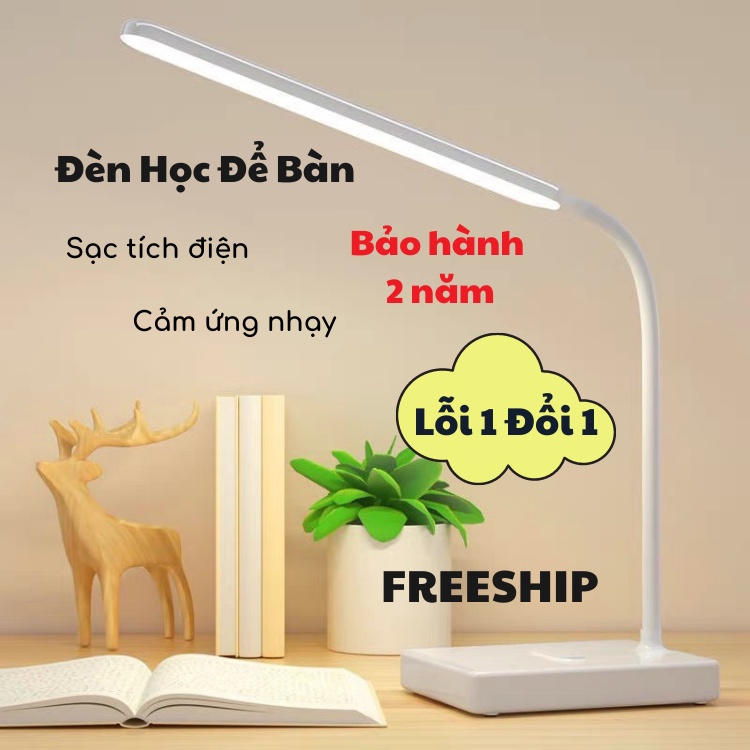 Đèn Học Để Bàn Sạc Tích Điện, Chống Cận Thị, Điều Chỉnh Độ Sáng ĐÈN TOKI