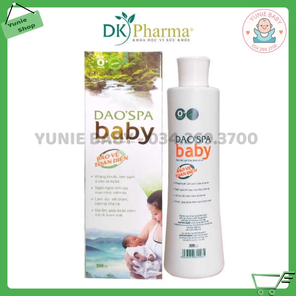 Nước tắm gội thảo dược DAO’SPA BABY 150ml cho bé