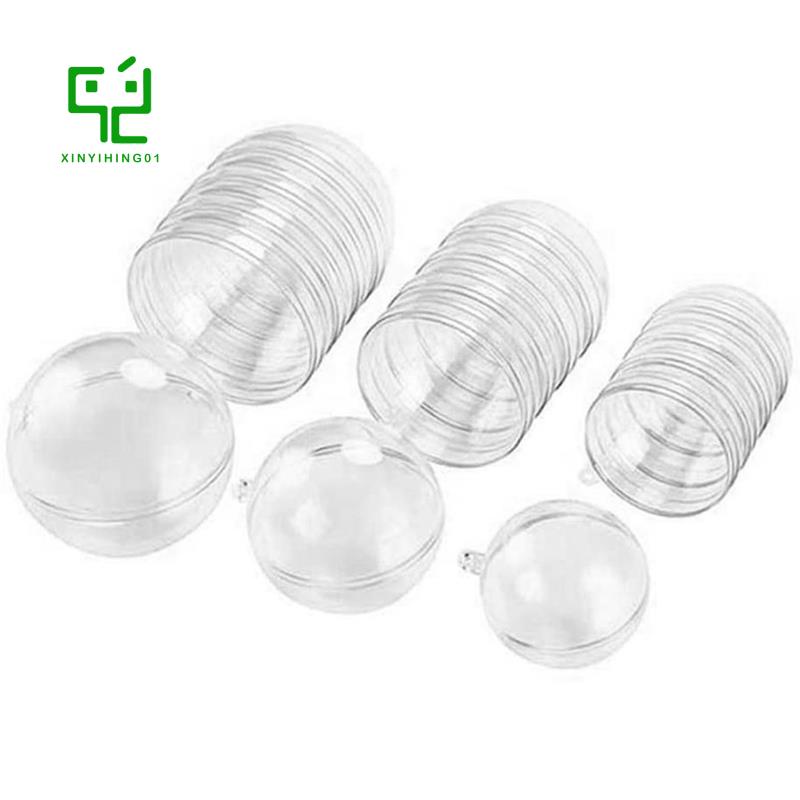 Set 30 Hộp Nhựa Trong Suốt Đựng Kẹo Hình Quả Châu Đục Lỗ
