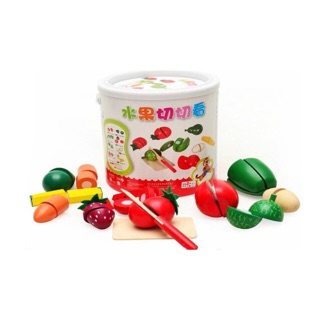 Bộ đồ chơi cắt hoa quả bằng gỗ cho bé