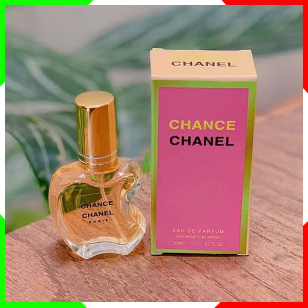 Nước Hoa.🔥freeship tận nơi🔥 Nước hoa nữ chai táo 20ml hương thơm trái chanh, vani,hạt tiêu hồng,quả dứa