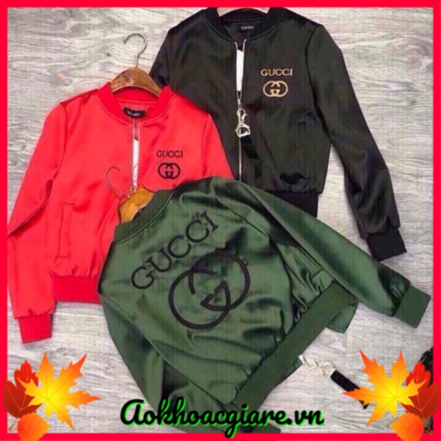 Áo khoác dù nữ in chữ G sau lưng- ảnh thật | BigBuy360 - bigbuy360.vn