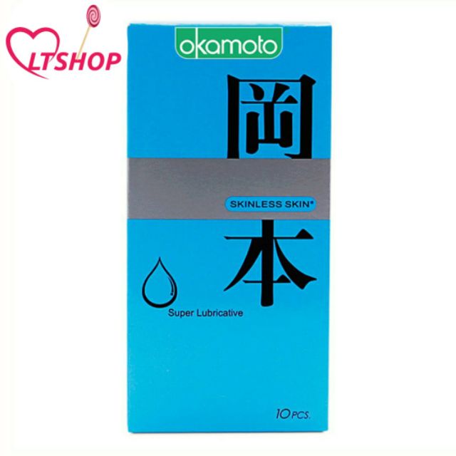 Bao Cao Su Okamoto Skinless Skin Super Lubricated siêu bôi trơn  Hộp 10 Cái