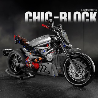 (Có Sẵn )đồ chơi Lắp ráp Technic XE MOTO DUCATI CICH BRICK Motorbike Devil RAPID 672002