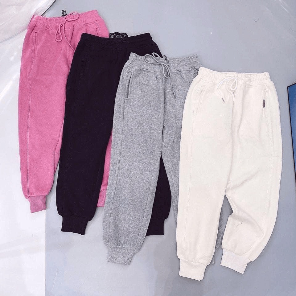 [GIÁ HỦY DIỆT] Quần Jogger, Quần Bom Chất Thun Nỉ Mát MỊn Unisex Nam Nữ Đều Mặc Được Có Dây rút Lưng Ống Bo