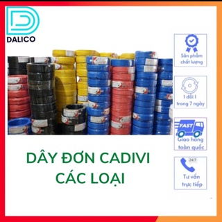Bán lẻ 50m dây đơn 6.0 và 8.0 Cadivi